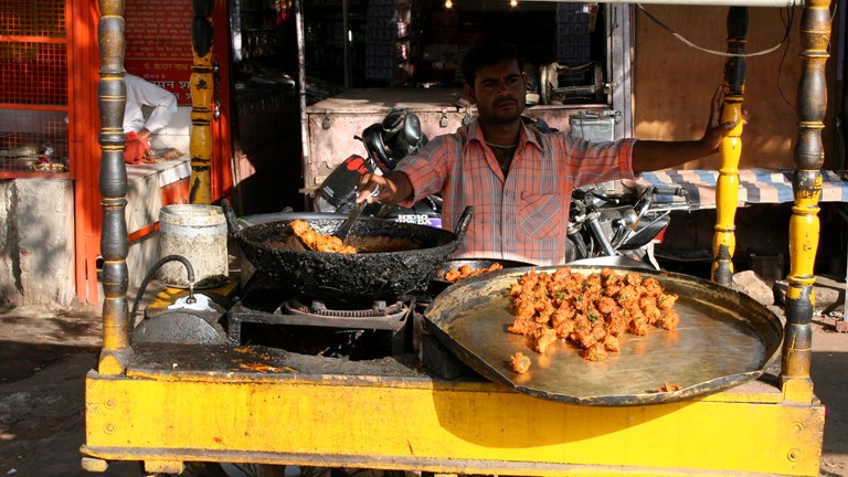 gadekøkken i Indien 
