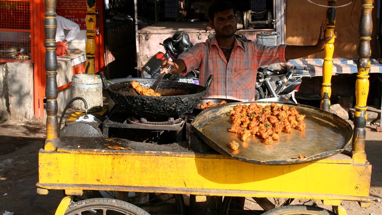 gadekøkken i Indien 