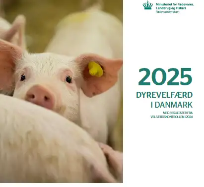 Forside af Dyrevelfærdsrapport 2025
