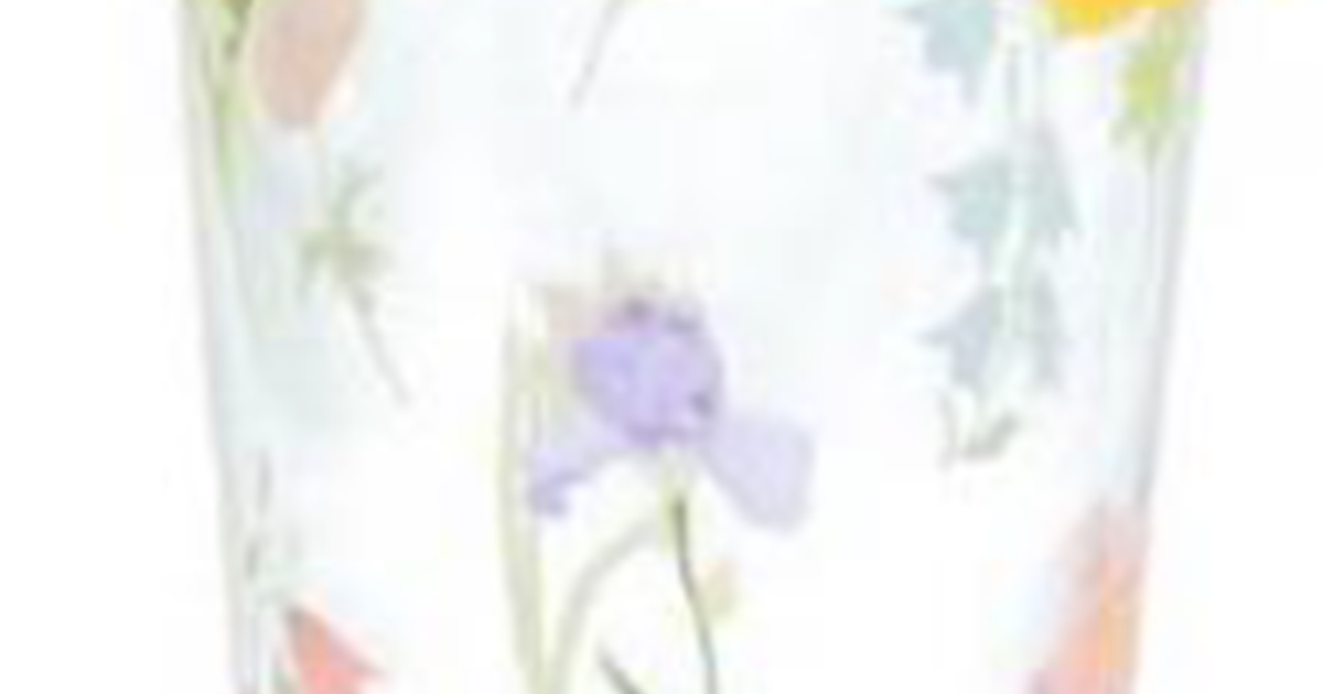 Drikkeglas 220ML Single Flowers Mixed Colors