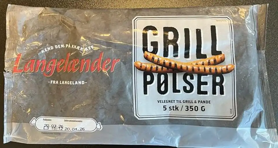 Produktbillede: Udeklareret mælk i Grillpølse